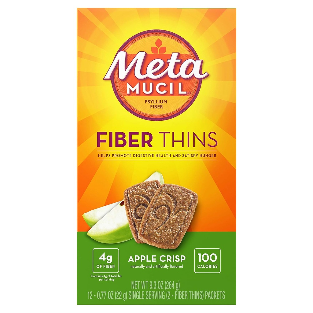 Metamucil Fiber Wafers Apple Crisp 24 Každý (balení po 5)