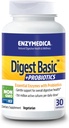 Enzymedica - Digest Basic + Probiotika, Základní trávicí enzymy s Probiotiky, 30 Kapsle FFP