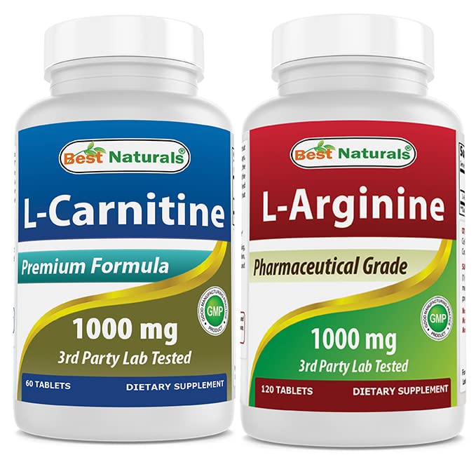 Nejlepší Naturals L- Carnitin 1000mg & L- Arginine 1000 mg