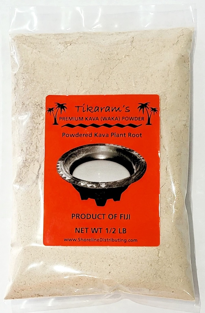 Tikaram 's Kava Kava - Premium Fiji Waka (Nobelova laterální kořenová Kava Powder) 1 / 2 Pound (8oz) - Fiji Market Velkoobchod, 8oz (1 / 2 Pound)