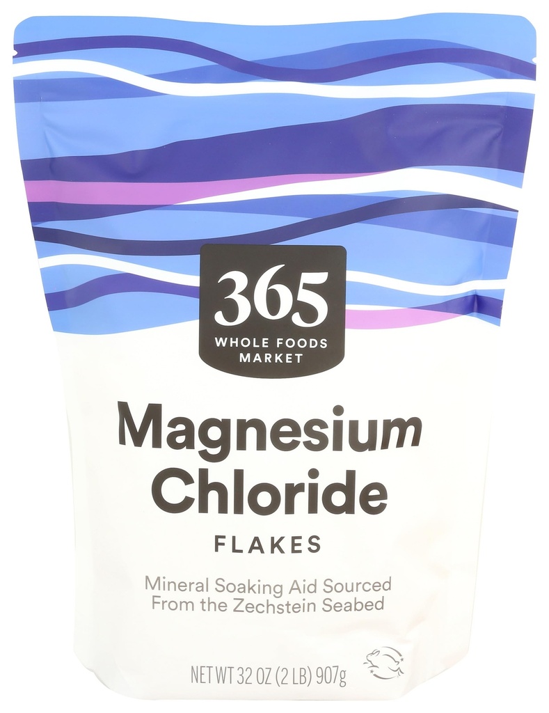 365 by All Foods Market, Magnesium Chlorid Flakes, Mineral Soacing Aid, 32 Ounce