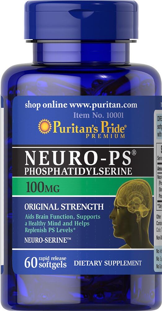 Puritan 's Pride Neuro- PS (Fosfatidylserin) 100 mg -60 Softgels