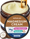 Venture Pal Magnesium Lotion, Topical Magnesium Cream for Sleep, Leg Cramps & Pain, Muscle Relaxation, klid, hydratační doplněk s kokosovým olejem, Shea máslo & Hyaluronic acid, bezpečné pro děti