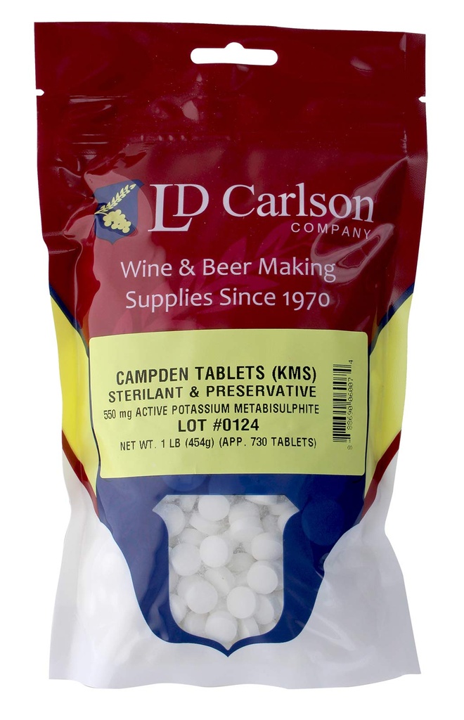 Campdenové tablety (metabisulfit draselný) - 1 LB volně ložený