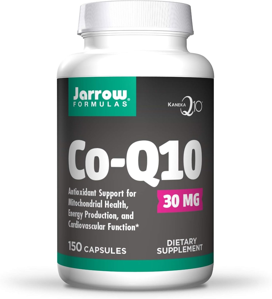 Jarrow Displaas Co- Q10 30 mg, Promotes Cellular Energy Production, 30 mg, 150 Caps