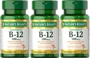 Přírodní B-12 Rychlé rozpuštění tablet 500 Mcg, 300 tablet (3 x 100 kusů)