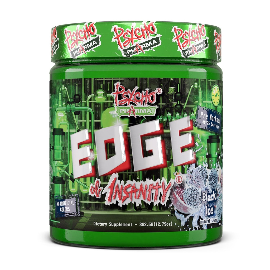 Psycho Pharma Silnější High Stim Preworking Powder - Hrana šílenství - Nejintenzivnější Pre Workout dodatek pro čerpadla, sílu, energii a pocit dobrého soustředění. Rivals Slavné PWO minulosti