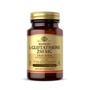 Solgar Reduced L- Glutathione 250 mg - 30 Zeleninové kapsle - Antioxidant Support - Non- GMO, Vegan, Gluten Free, Dairy Free, Kosher - 30 Služeb