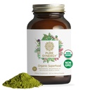 PURE SYNERGIE Organic Superfood Powder 124; Green Superfood Powder 124; Celý dodatek k potravinám s organickou zeleninou, spirulinou a houbami 124; pro energii, zdravé stárnutí a imunitní zdraví (12,5 oz)
