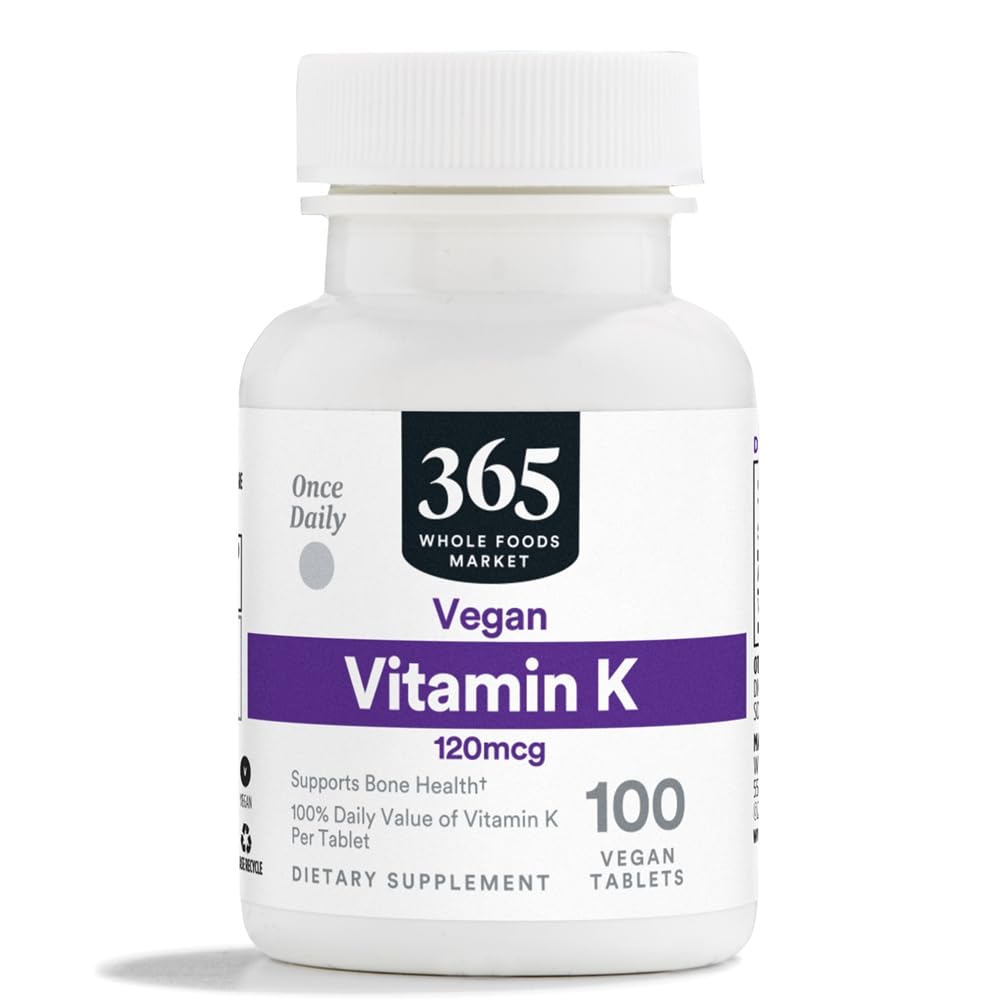 365 podle Whole Foods Market, Vitamin K 120 MCG, 100 tablet