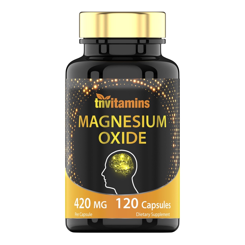 Tnvitaminů Oxid hořečnatý 420mg - 120 Kapsle 124; 4 Měsíční zásoba!