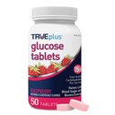 Tablety s glukózou TRUEplus ®, Malina Flavor - 50ct
