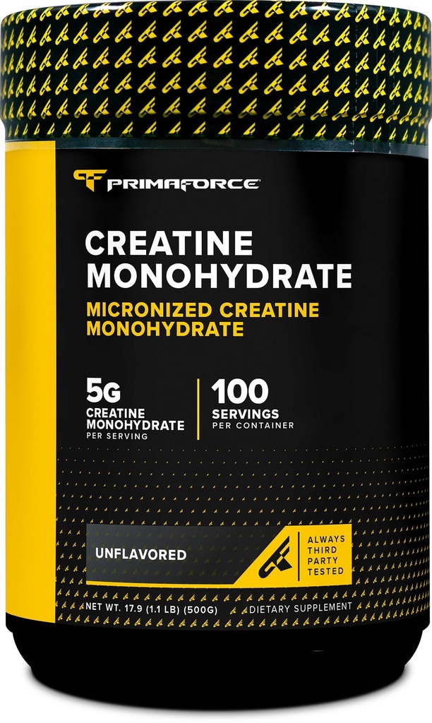 Primaforce Micronised Creatin Monohydrát Prášek 500 Grams (1.1 Libra)