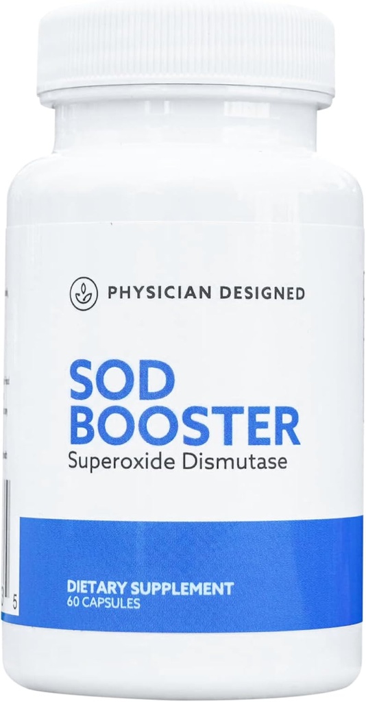 Lékař navržen VARS SOD Booster - Superoxide Dismutase dodatek 124; SOD dodatek 124; 60 Kapsle 124; Nejlepší antioxidační doplňky