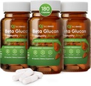 Bio švýcarská Beta Glucan Imunity Power - 1,3D-1,6D Glucan s vitamínem D - doplněk imunitní podpory pro vylepšenou obranu a wellness - Vegan, gluten- Free (180 Kapsle)