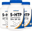 Nutricost 5- HTP 100mg, 240 Vegetariánských kapslí (5- Hydroxytryptofan) - Non- GMO & gluten zdarma (3 láhve)