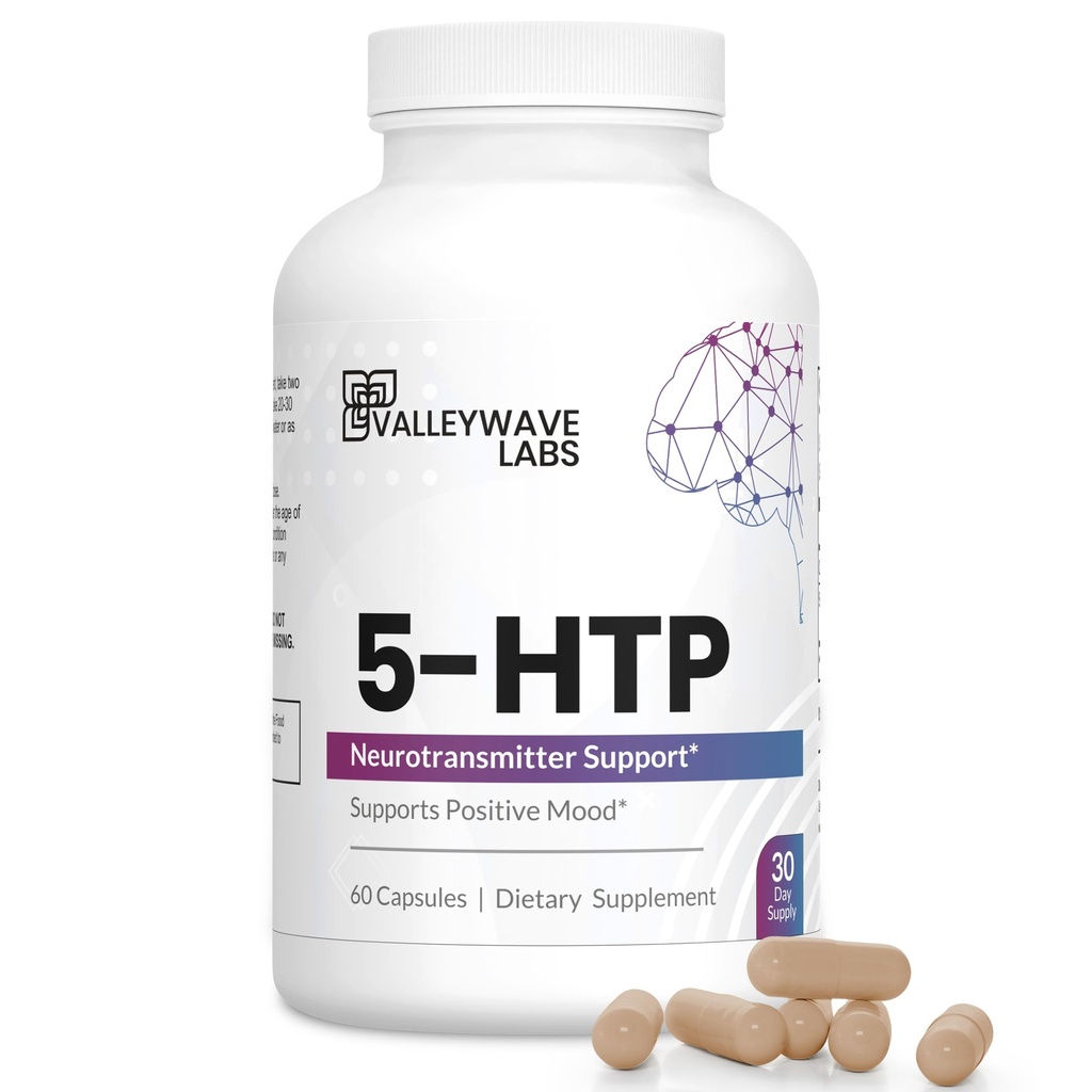 5-HTP - 200mg 5HTP dodatek (5-Hydroxytryptofan) na podporu Mood Plus Sleep *, Stress Relief *, 60 Kapsle - 30 Day Supply, Made in USA