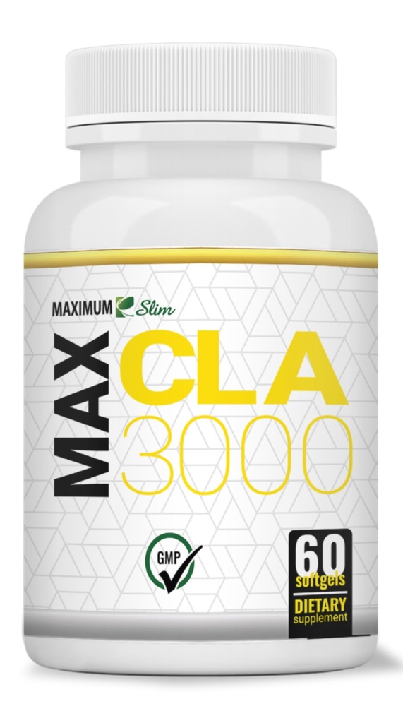 Maximum Slim MAX CLA 3000, High potency, Natural Weight Loss Execution Enhancement, Increase Lean Muscle Mass, Non- Stimulating, Non- GMO 95% Pure CLA, 90 Počet