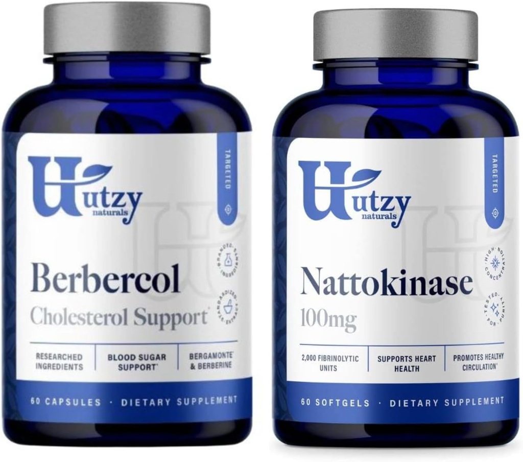 Utzy Naturals Metabolic Support Bundle Cany124; Nattokináza 100 mg a Berbecol 500 mg