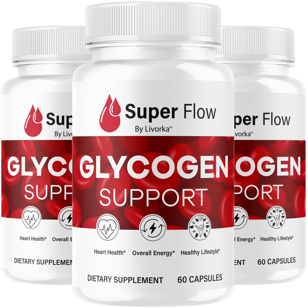 (3 Pack) Super Flow Glycogen - SuperFlow Glycogen Support Kapsle, Super Flow, Glycogen Support Super Flow, Oficiální SupperFlow Glycogen Support, Super Flow Glyco Optimizer, 90 Kapsle na 3 měsíce
