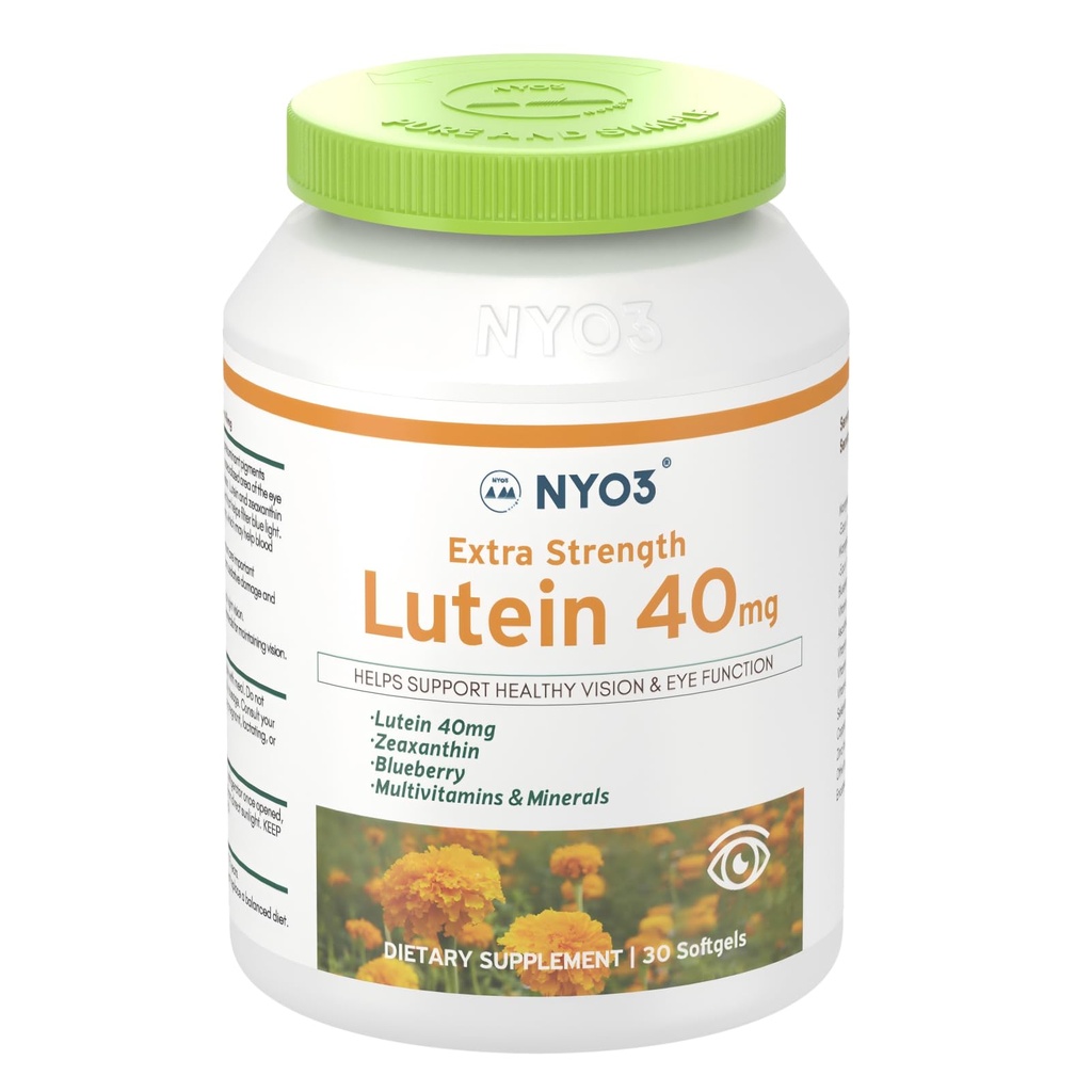 NYO3 Lutein & Zeaxanthin 40 mg s borůvkami, 30 TKTGels Eyes Vitamíny a minerální doplňky - Eye $Vision Health PHARMAN124; Antioxidant Support