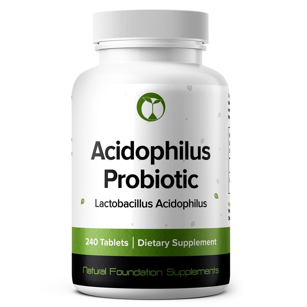 Lactobacillus Acidophilus Probiotic Supplemente 240 Tablety 3 bilion CFU Probiotika pro muže a ženy Podporuje Intestinální stravovací & Gut zdraví (240, Lactobacillus Acidophilus)