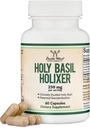 Tulsi Holy Basil Kapsle (Holixer Formule) - svět je jediný klinicky studoval Holy Basil Leaf Extract (Klinicky zobrazeny výsledky po 60 dnů používání) pro nálady a relaxace Double Wood