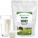 Z Natural Foods Organic Whey Protein Concentrate - Nutrient- Dense Grass Fed Whey Protein Powder - Studený zpracovaný čistý syrovátkový protein s esenciálními aminokyselinami pro výživu a fitness, bez příchutí, 5 liber