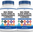 Moss Black Seed Oil Ashwagandha Turmeric Bladderwrack Burdock - s Manukou, Honey Dandelion, ACV Black Pepper gluten zdarma - 2-Pack
