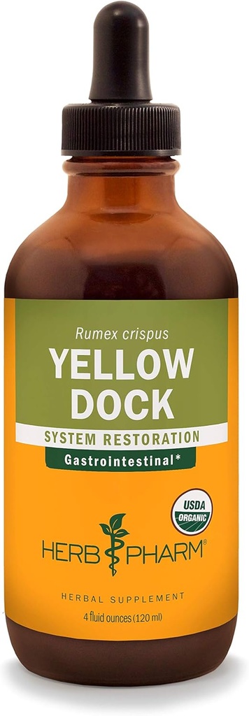 Herb Pharm Yellow Dock tekutý extrakt pro podporu trávicího systému - 4 Ounce