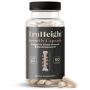 TruHeight Growth Kapsle - Přírodní doplněk růstu a vývoje pro děti a dospívající - Endorsed by Pediatrics - Vitamin D, K, vápník & Ashwagandha - Kostní kapsle - Děti Vitamíny, věk 5 +