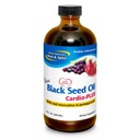 SEVERNÍ AMERICAN HERB & SPICE Black Seed Oil Cardio-Plus - 8 fl oz - Podporuje srdeční zdraví s Muscadine & Pomegranate - Non- GMO - 48 Služeb