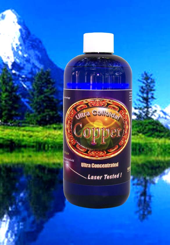 Silver Mountain Minerály Koloidní Měď tekuté Minerální dodatek 16 Oz. 100 PPM