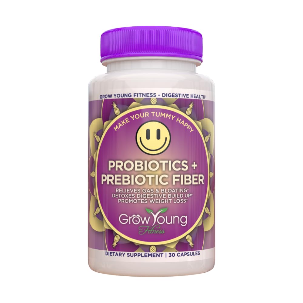 Row Young Fitness Daily Probiotic + Prebiotic Fiber dodatek, podporuje stravovací zdraví (1 balení, 30 Služeb)