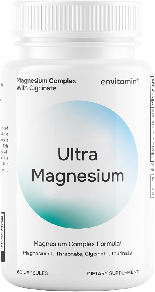 Ultra hořčík 1700mg - z Glycinátu hořečnatého, L- Threonátu a Taurinátu