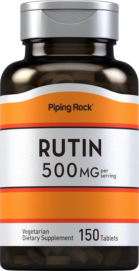 Piping Rock Rutin 500mg PHARMAN124; 150 tablet PHARMAN124; Vegetarian, Non- GMO, gluten zdarma dodatek
