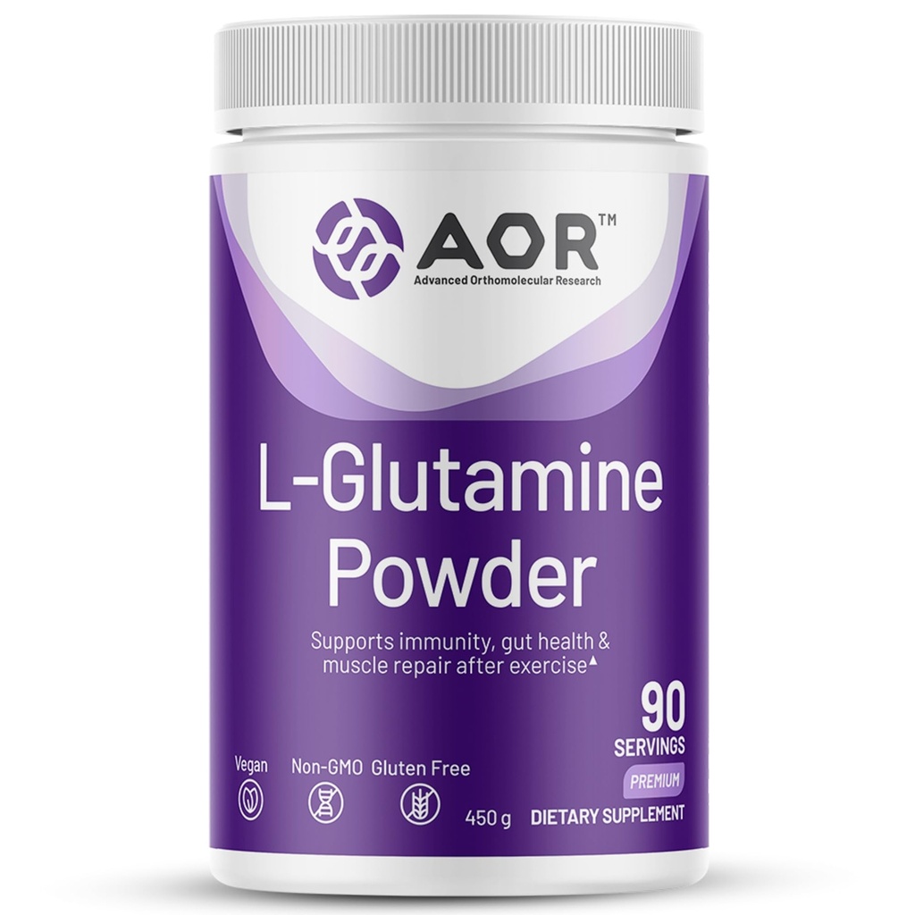 L- glutamin Powder 450g, podporuje imunitu a Gut zdraví, Dietní dodatek, 90 Služeb