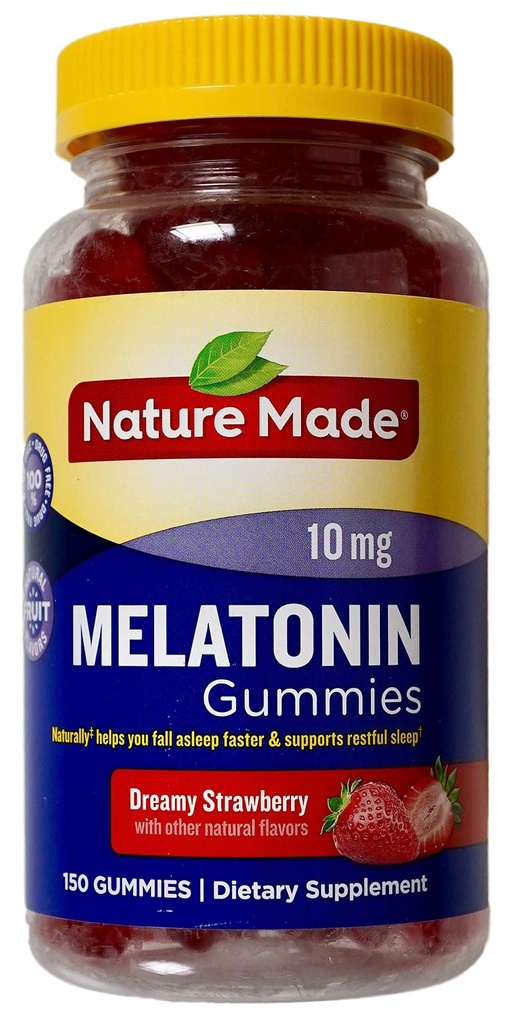 Příroda Made Melatonin 10mg Snové jahodové přírodní aroma, 150 Gummies