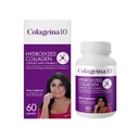 Colagina 10 Hydrolyzované kolagenové kapsle s vitaminem C - Anti- Stárnoucí dietní dodatek pro zdravou pleť, vlasy, nehty, klouby a kosti - 60 Počet