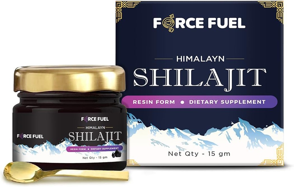 Shilajit Pure Himalayan Organic Shilajit Resin - Gold Grade 100% doplněk pro muže a ženy - Přírodní Shilajit Resin s 85 + stopové minerály & Fulvic Acid for Focus, Energy & Imunity- 30 Days Supply