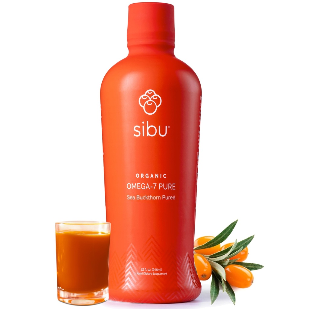 sibu Omega-7 Čisté, 100% čisté moře Buckthorn Juice (32 oz) USDA Organic