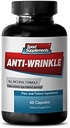 Resveratrol doplňky - Anti- Wrinkle pilulky - Zabraňuje předčasnému stárnutí buněk, Anti Aging dodatek, Alfa lipoová kyselina, kolagen, aloe Vera gel, hyaluronová kyselina, kurkuma, 1 lahvička 60 Kapsle