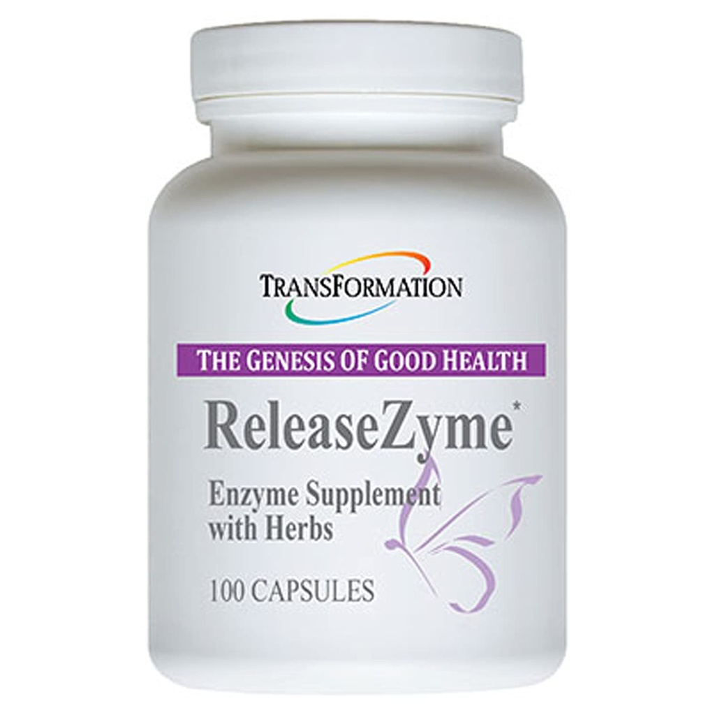 Transformation the GENESIS OF Good Health Enzymes ReleaseZyme Blend Dodatek s přírodní Byliny, Pokročilá stravovací podpůrná Formule s proteázou, Pomáhá lámat bílkoviny, Plant Based Enzymes, 100