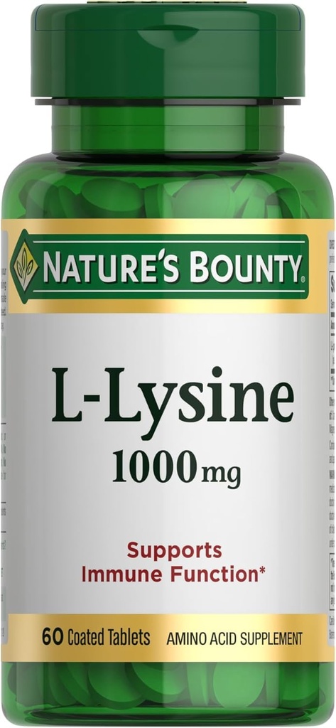 Přírodní Bounty L- lysin, 1000mg, 60 tablet