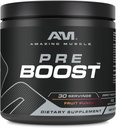 Amazing Muscle Pre Boost 124; 30 Doručování 124; 324 Grams 124; Předcvičení doplněk 124; Ovocný punč Flavor 124; Vyrobeno v USA