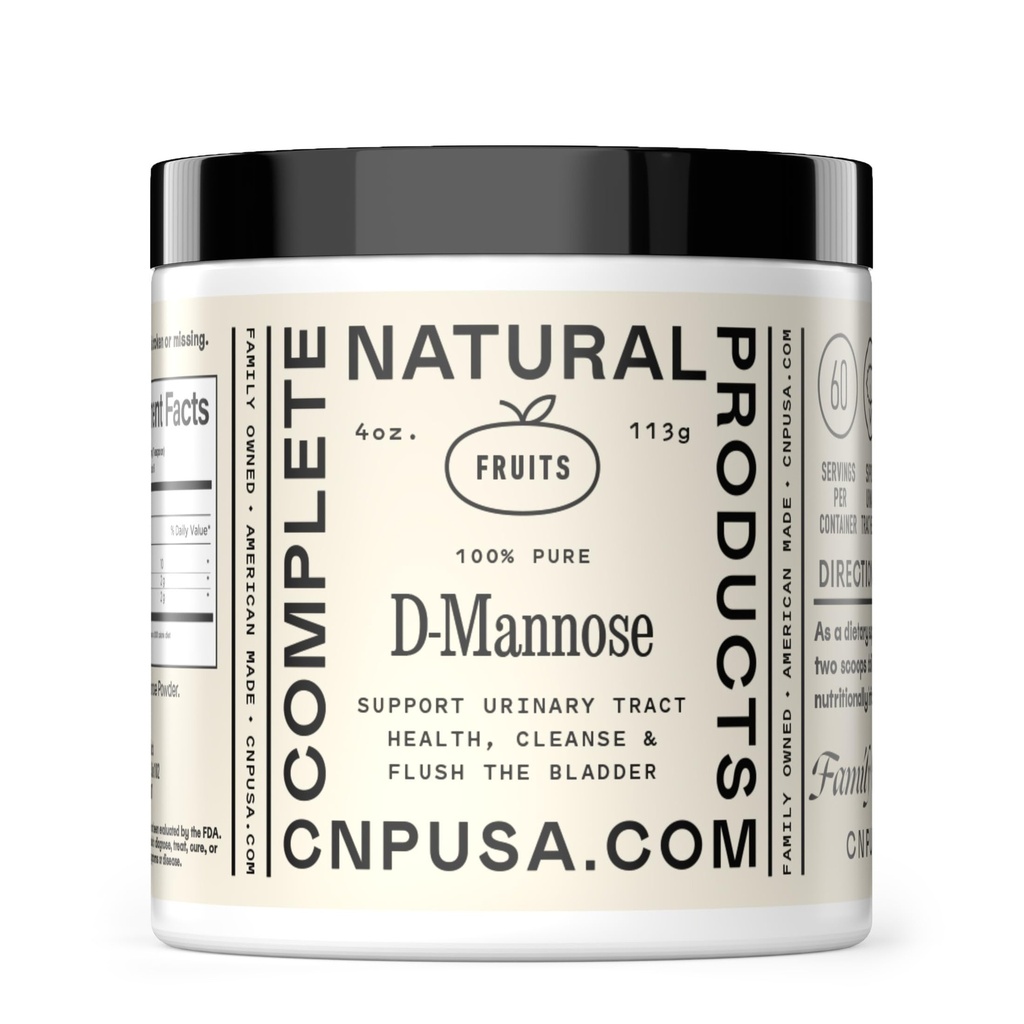 Čistá D- Mannose Powder Supplement - D- Mannose 4oz (113g) O 60 Servings for UTI, přírodní močová měchýř, & Močové Tract Health