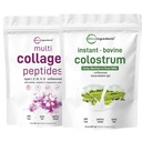 Mikro ingredience Multi kolagen protein Powder 2 Pounce & Instant Colostrum Powder Bundle 2 Balení 124; Grass- Fed Collagen Peptides Phylli124; Premium hovězí matky první mléko