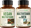 Vegan Multivitamíny pro Vegany a vegetariány & Kompletní multivitamin pro muže