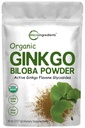 Mikro ingredience Syrové organické Ginkgo Biloba Powder, 8 Ounce (18 měsíců dodávky), Filler Free, podporuje funkci mozku a duševní bdělost, Žádné GMO a Vegan Friendly