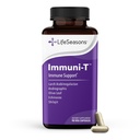 LifeSeasons Immuni-T - Imunitní Supplement - Imunity System Booster - Natural Cold & Flu Relief - Elderberry, Echinacea, Andrographis, Arabinogalactans & Olive Leaf - 90 Kapsle